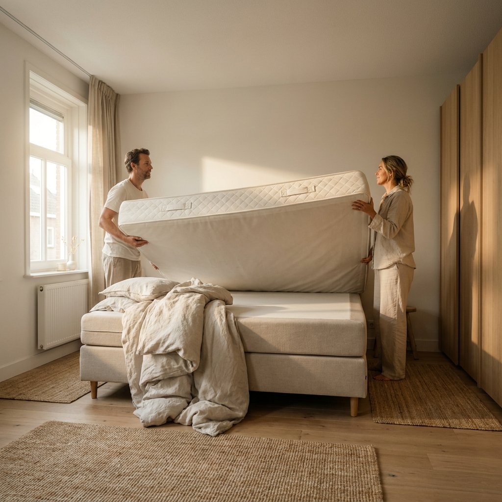 Matras omdraaien